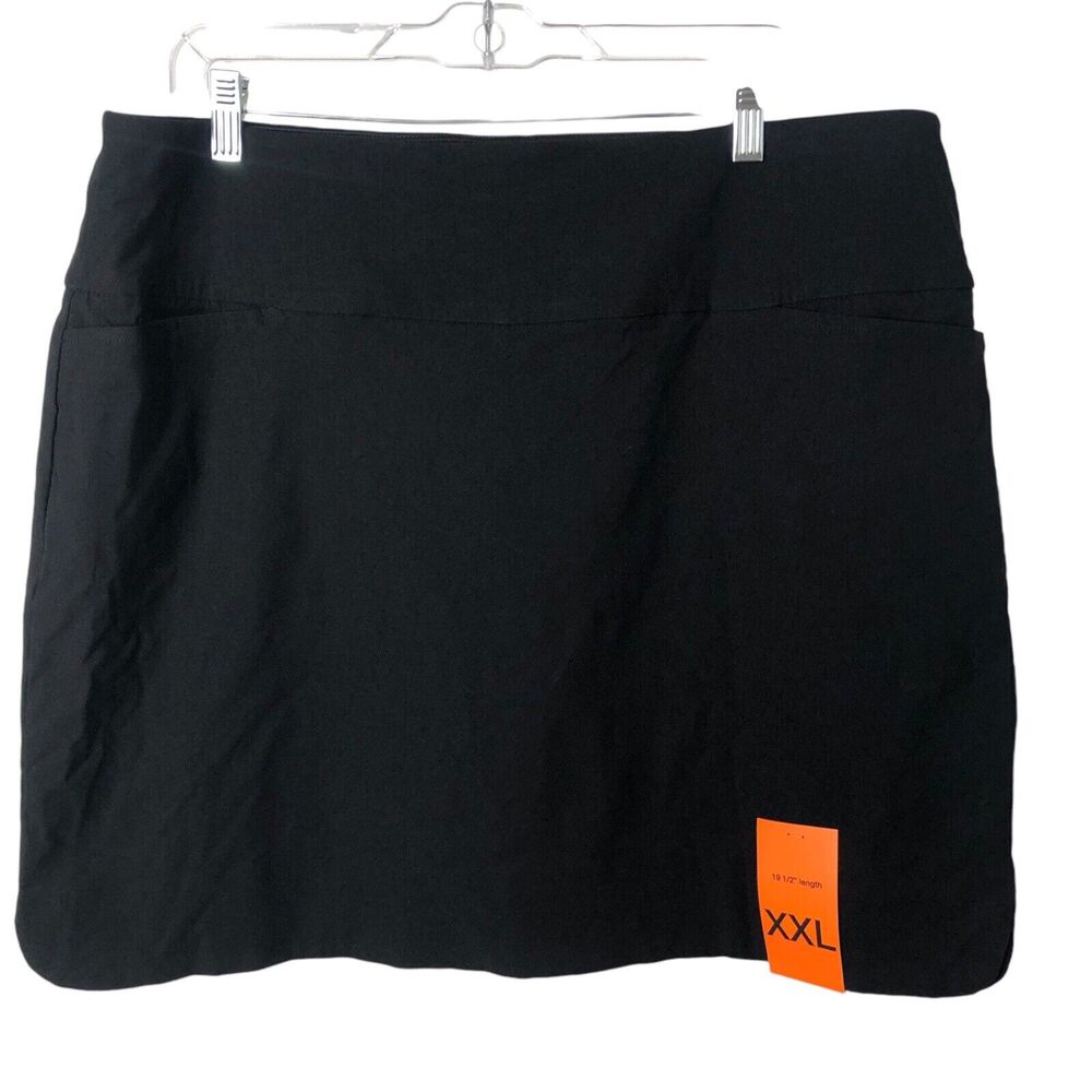 S.C. & Co. NWT Women's Black 360 Tummy Control Stretchy Skort Size XXL